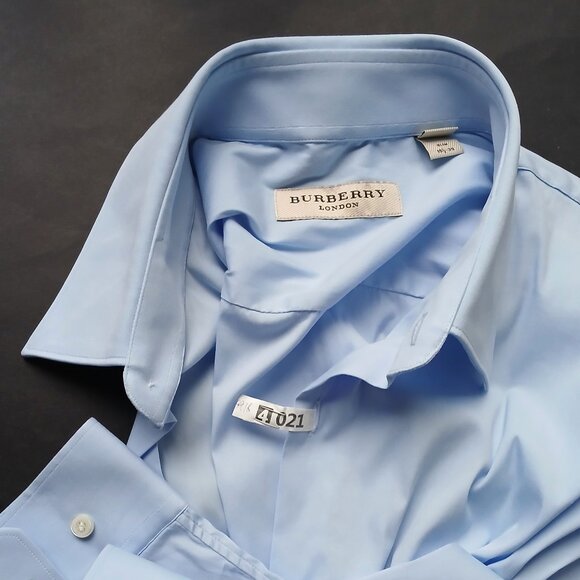 Burberry London Slim Fit Shirt Size 15 1/2 - 39 - Picture 2 of 10